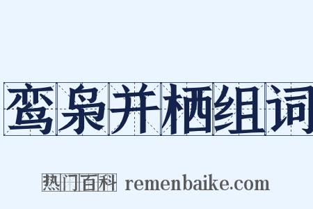 鸾枭并栖组词是什么意思的图片
